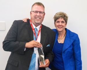 Kevin Butt and IVCCD Board Chairman Yvonne Mallory at the 2017 IACCT Conference.