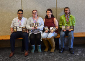 BPA Students; Top Row (left to right): Isaiah Rono, Janey Furnald, Madison Dennis and Jovis Shoemaker.