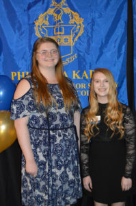 Emily Timmerman and Sara Qualley, 2019 All Academic Banquet